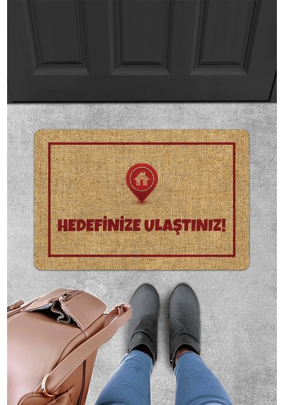 Evaşk Kapı Önü Paspası Vinil Kaymaz Tabanlı 45 X 70 Evaşkdm10076