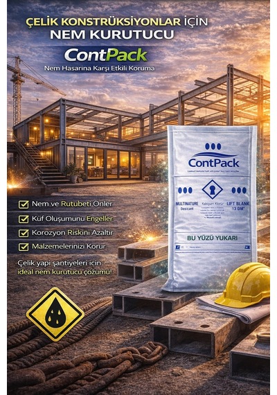 Contpack Plus Askısız Nem Alıcı Rutubet Engelleyici Konteyner Kurutucu 10 Adet