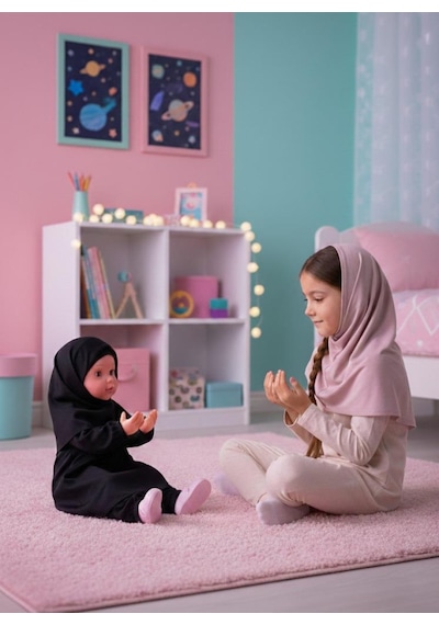 Elif Tesettürlü Bebek Pilli Sesli Dua Eden Ve İlahi Okuyan Eğitici Oyuncak Bebek