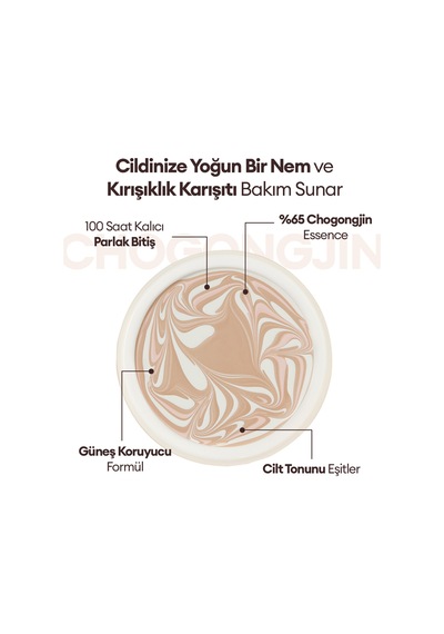 Bakım Sunan Nemlendirici Krem Fondöten Chogongjın Esence Pact 21c Spf50+/pa++++ 0