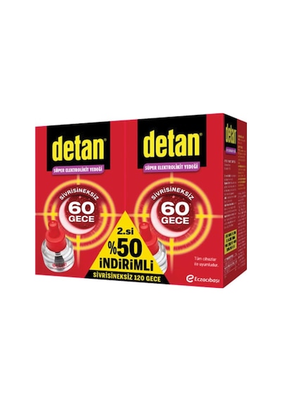 Detan Süper Elektrolikit Yedeği 2'li 60 Gece