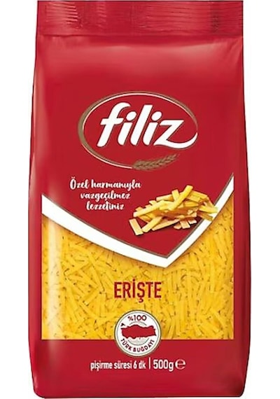 Filiz Erişte Makarna 500 Gr. 5 Adet