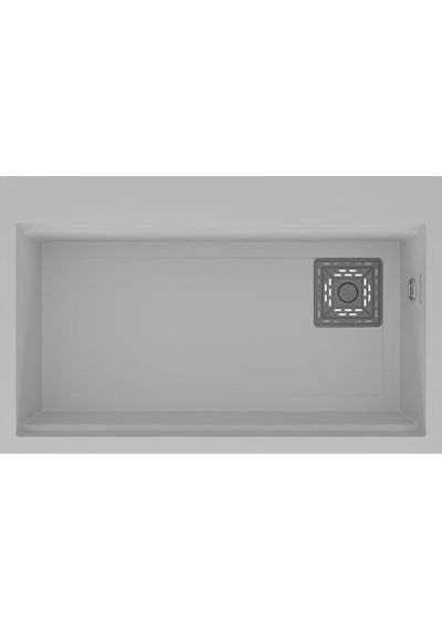 Real Stone Likya 75.5x47 CM Beyaz Granit Mutfak Eviye Beyaz