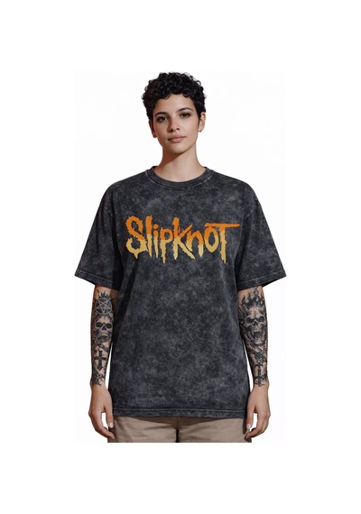 Tasarım Slipknot Rock Metal Müzik Grubu Sırt Baskılı Unisex Overs Siyah