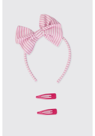 Panço Kız Çocuk Pembe Taç-toka Seti 2612gk09027