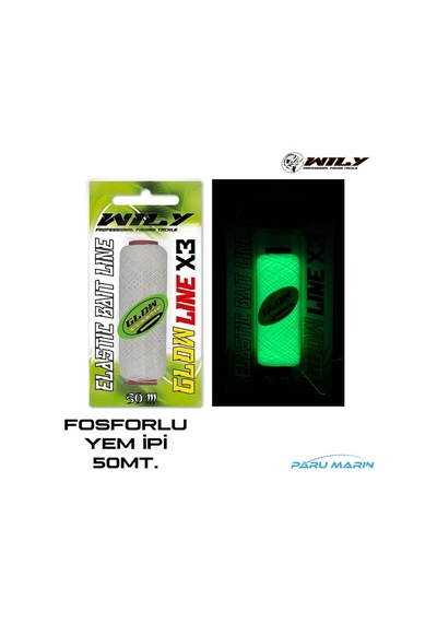Wily Fosforlu Glow Pro Elastik Yem İpi 50mt.
