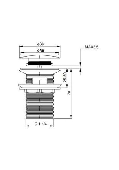 Bocchi Basmalı Lavabo Süzgeci Su Taşma Delikli 6190-0002