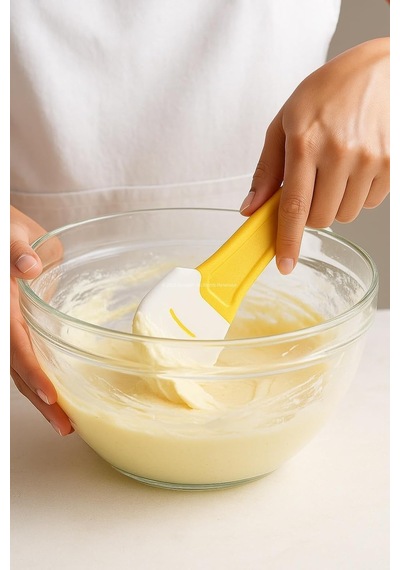 2'li Set Profesyonel Silikon Spatula, Yüksek Isıya Dayanıklı Çizmez Mutfak Spatulası, Ergonomik Saplı Krema Ve Hamur Sıyırıcı, Pastacılık, Pişirme Ve Karıştırma İçin Çok Amaçlı Mutfak Seti