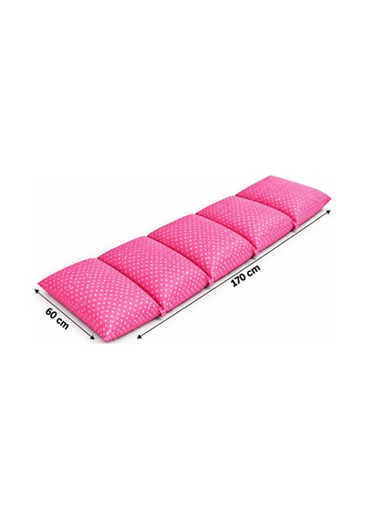 Pufi 5 Bölmeli Yer Yatağı 60x170 Cm Çıkarılabilir Yastıklı, Yıkanabilir Kılıflı, Katlanabilir Oyun Ve Misafir Minderi Pembe Pufi 5 Bölmeli Yer Yatağı 60x170 Cm Çıkarılabilir Yastıklı, Yıkanabilir Kılıflı, Katlanabilir Oyun Ve Misafir Minderi Pembe