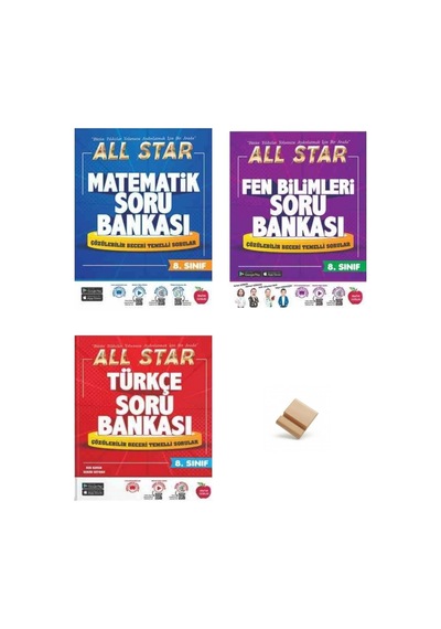 Newton Lgs 2027 8. Sınıf All Star Matematik Fen Bilimleri Ve Türkçe 3lü Soru Bankası + Telefon Standı