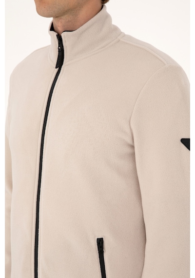 U.S. Polo Assn. Erkek Regular Fit Taş Polar Örme Hırka 50313779-VR049