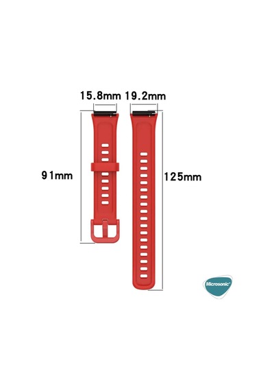Honor Band 7 Kordon Silicone Sport Band Siyah Çok Renkli