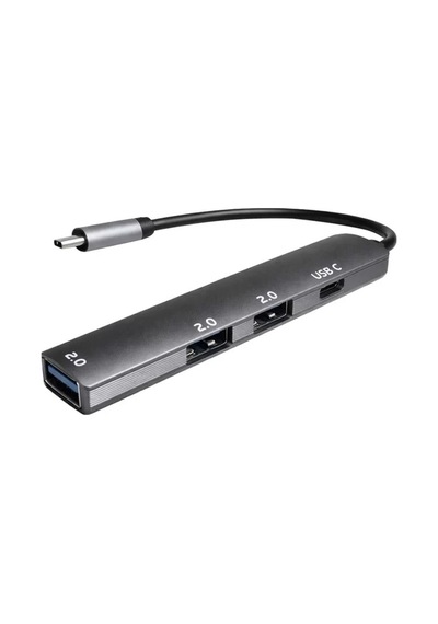 Fully S-802k 4'ü 1 Arada Usb-a Type-c Hub Dönüştürücü Alüminyum Gövde İnce Tasarım