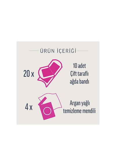 3 Adet Veet Yüz Ağda Bandı 20'li Pure