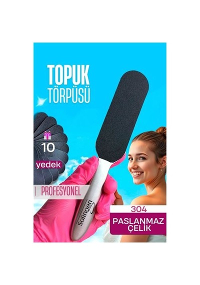 Zenvac Çelik Topuk Törpüsü - 10 Yedekli Profesyonel Çelik Topuk Törpüsü Solingen Professional 721909 Zenvac29