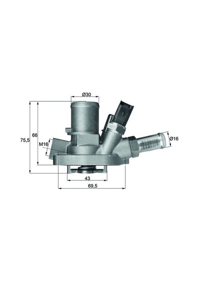 Termostat - Alfa Romeo Mito, Grande Punto, Doblo, Bravo, Linea - Mahle-tı14780