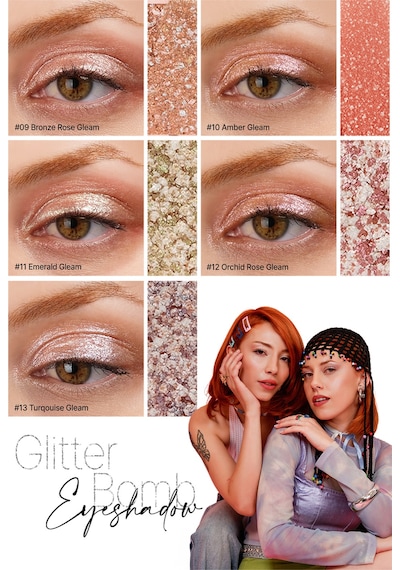 Mücevher Parlaklığında Yoğun Pigmentli Tekli Far Cre'ars Glitter Bomb Eyeshadow 01 Fairytale Gleam 80536417