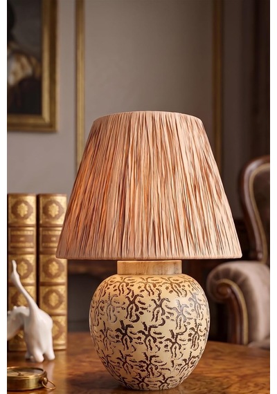 Paix Handmade Seramik Abajur Kahverengi Diğer