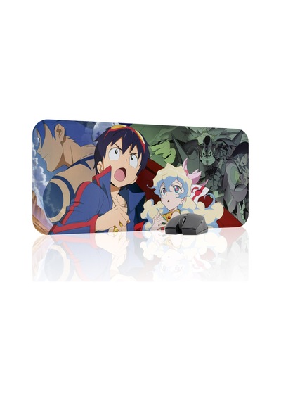 Gurren Lagann Kaymaz Dikişli Kauçuk Oyuncu Mousepad V3 - 70x30 Xl Gaming Mouse Pad Fare Altlığı