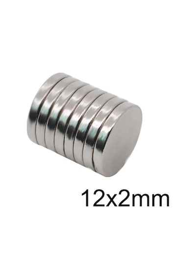 12X2Mm Neodyum Güçlü Mıknatıs - Neodim Magnet