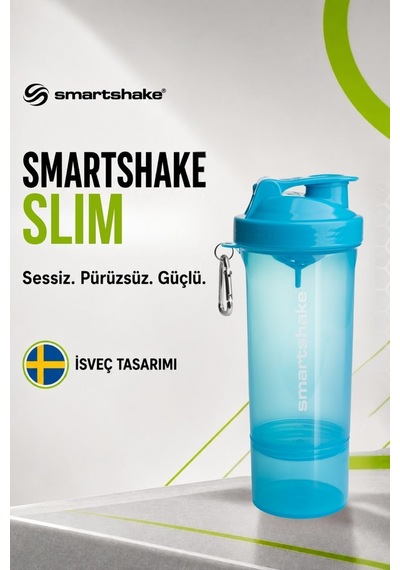Smartshake Slim Serisi 500 Ml Neon Mavi Protein Shaker