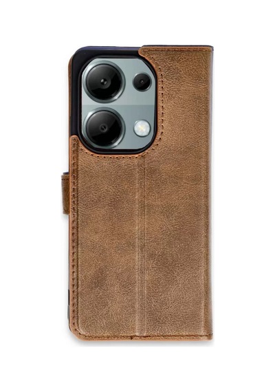 Xiaomi Redmi Note 13 Pro 4g Kılıf Trend S Plus Kapaklı Kılıf - Taba -