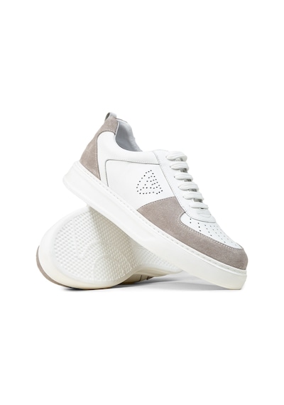 Deery Erkek Hakiki Deri Beyaz Sneaker Ayakkabı - 02014mbyzc01 Beyaz