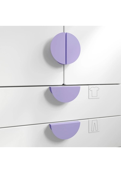 Ikea Begrıpa 2'li Mobilya Kulpu 130 Mm Lila