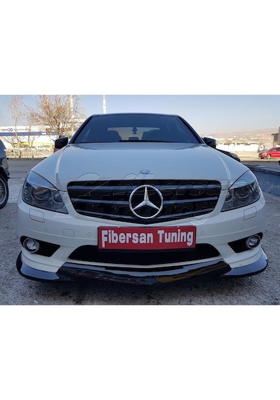 Mercedes C180(Makyajsız) Tampon Ekleri -fibersan Tuning