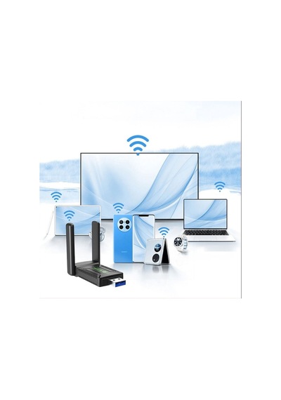 2.4g/5ghz 1300mbps Wifi Usb3.0 Adaptörü Wi-fi Dongle Alıcısı Yüksek Hızlı Sürücüsüz