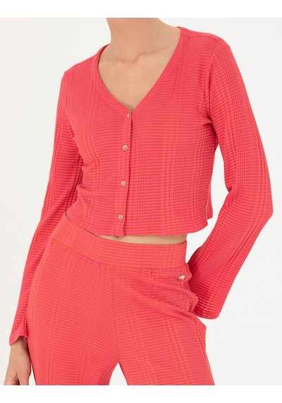 Pierre Cardin Kadın Fuşya Hırka Örme 50263591-vr023 Fuşya