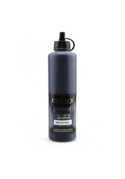 Cadence Premium Akrilik Boya 500 Ml - Siyah 0002