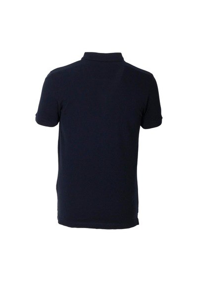 Erkek Polo Yaka Tişört Lacivert Slim Fit Ribanalı Kol Garnili T-shirt Ncs Jeans 1165-lacivert Lacivert