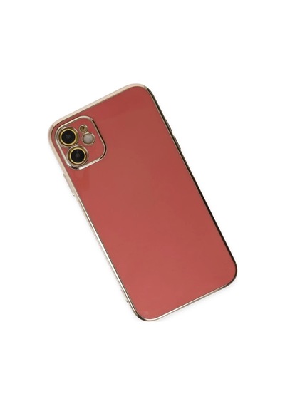 Apple Uyumlu iPhone 12 Uyumlu Kılıf Volet Silikon - Kırmızı