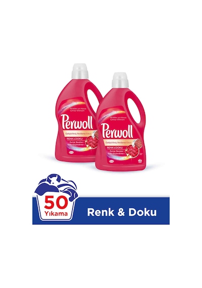 Perwoll Renkliler Sıvı Çamaşır Deterjanı 50 Yıkama 2 x 3 L