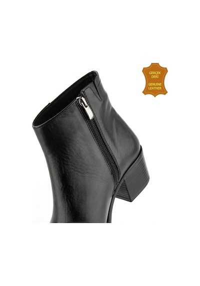 Hush Puppies Befasi 725011 Gerçek Deri, Anatomik, Kadın Bot Cilt Siyah Siyah Cilt