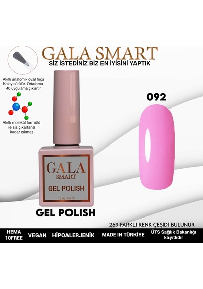 Gala Smart Classic Kalıcı Oje 10 Mle No:092