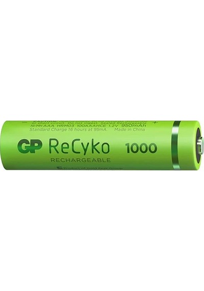 Gp Recyko 950 Mah R03 Aaa Şarjlı 2'li Pil