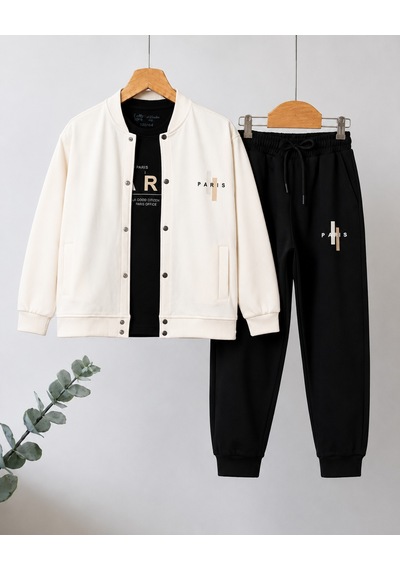 Kokoş Bebe Paris Kolej Ceketli 3 Lü Erkek Çocuk Takım - 11/15 Yaş - 31903 Çok Renk