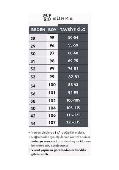 Bürke Erkek Kahverengi Renk Kaliteli Slimfit Kumaş Bilek Boy Pantolon (100-135 kg battal beden 40-42-44)