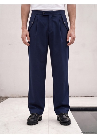 Lcw Vision Lacivert Loose Fit Pileli Erkek Pantolon