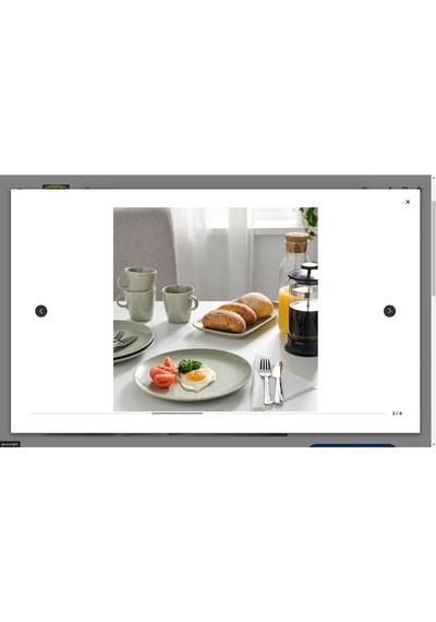 Fargklar Servis Tabak Seti, Açık Yeşil, 26 Cm, 4 Adet