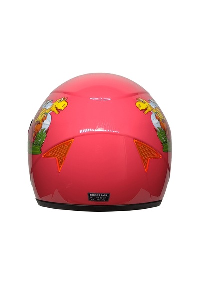 Mts Full Face Motosiklet Çocuk Kaskı K3 Dino Pink Pembe