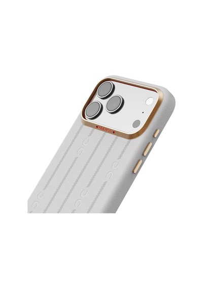 Apple iPhone 17 Pro Uyumlu Kılıf M-safe Şarj Özellikli Udemos Wind Serisi Kapak Beyaz Beyaz