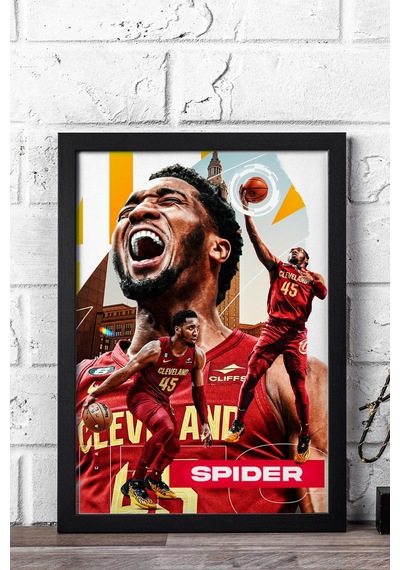 Donovan Mitchell Çerçeveli Tablo - Basketbol Nba Posteri Tablo