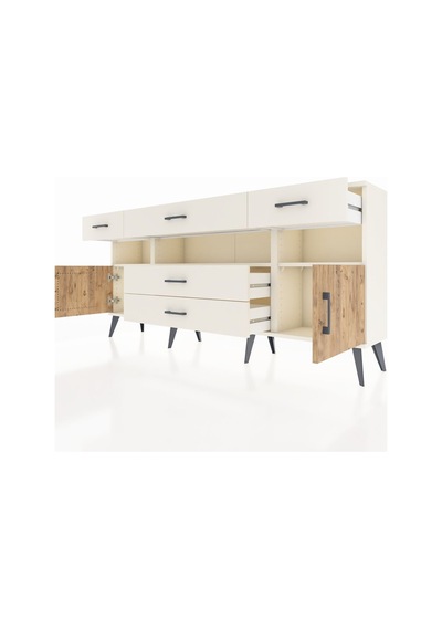 Arges Konsol 3 Raflı 5 Çekmeceli 2 Kapaklı 176x30x83 Aytaşı-çam/aytaşı Çam/aytaşı Arges Konsol 3 Raflı 5 Çekmeceli 2 Kapaklı 176x30x83 Aytaşı-çam/aytaşı Çam/aytaşı