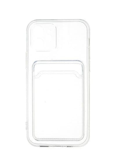 Apple iPhone  Uyumlu-  12 Kılıf Kart Şeffaf Silikon - Şeffaf
