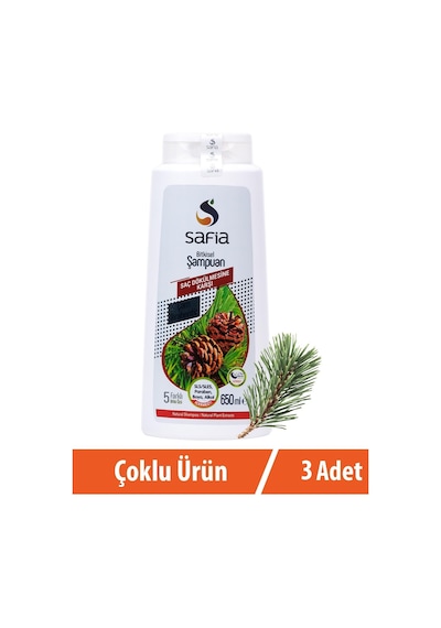 Safia Çam Terebentin Şampuan 3 x 650 ML