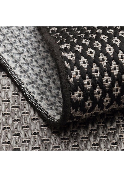 Eko Halı Mono Mno 01 Dark Grey Kaymaz Tabanlı Kilim