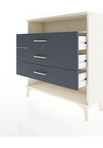 Arges Şifonyer Tek Raflı 3 Çekmeceli 88x30x96 Aytaşı-antrasit Aytaşı